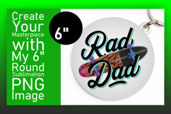 Sophisticated Round Design Keychain Art , Father&#039;s Day Product Image 1