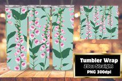 Pastel Boho Flower Serenade Tumbler Wrap Product Image 1