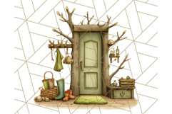 Cozy Cabin Critters Clipart PNG, Fall Animal Png Product Image 5