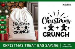 Christmas Treat Bag Quote SVG | Christmas Crunch Product Image 1