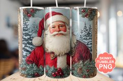 Santa Christmas Tumbler | Christmas Tumbler Wrap Product Image 1