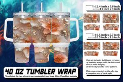 Shimmering Flower Leopard Sublimation 40oz Product Image 1