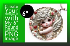 Bright Round Design for Keychains , 3D Cupid Product Image 1