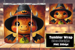 Creative 20oz Tumbler Wrap for Gifts , Halloween Dino Product Image 1
