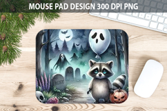 Watercolor Raccoon Mouse pad Sublimation - Animal PNG Design Product Image 1