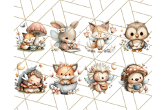 Forest Fairy Garden Creatures PNG, Whimsical Woodland Art Product Image 5