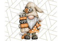 Thanksgiving Gnome Clipart PNG Cute Fall Gnomes, Gnome Png Product Image 5
