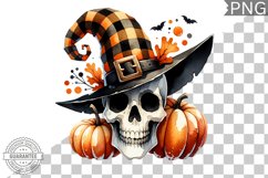 Halloween Skull Sublimation - Clipart PNG Design Product Image 1