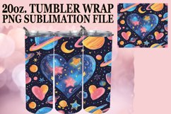Sublimation Artistry: Heart Tumbler Wrap Product Image 1