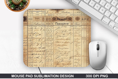 Vintage Mouse Pad Sublimation PNG Design - Mouse Pad PNG Product Image 1