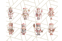 Nutcracker Clipart, Festive Holiday Toy Soldier PNG Art Product Image 5