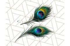 Peacock Christmas Clipart in Jewel Tones, Christmas Png Product Image 5