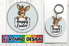 Enchanted Keychain Circle Style, Easter Animals Product Image 1