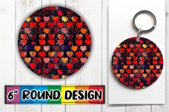 Stylish Heart Patterns in Sublimation Product Image 1