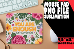 COZY MOUSE MAT CREATIVE DESIGN, Flower Quote Product Image 1