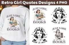 Retro Girl Quotes Designs png Product Image 1