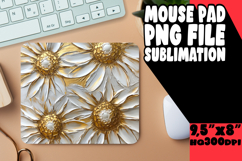 BRIGHT DESK MAT PLAYFUL ART, 3D Flower Product Image 1