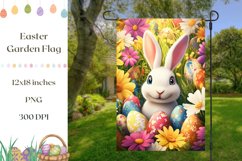 Spring Garden Flag Design, Welcome Garden Flag Template Product Image 1