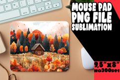 Autumn Watercolor Pattern Mouse Pad Product Image 1