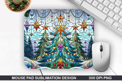 Christmas Tree Mouse Pad Sublimation,Christmas Mouse Pad PNG Product Image 1