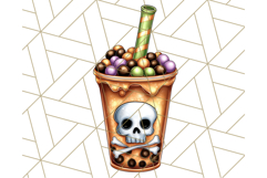 Ghost Café PNG Clipart, Cute Ghost Baristas Halloween Treats Product Image 5