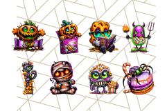 Haunted Treats Clipart PNG, Halloween Candy Art Product Image 5