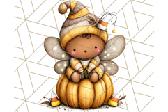 Halloween Fairy Clipart PNG, Spooky Cute Character Art Product Image 5