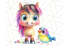 Cute Animal Friends Clipart PNG, Bright Spring Animal Duos Product Image 5
