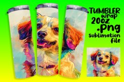 Artistic Dog Print Tumbler Wrap Product Image 1