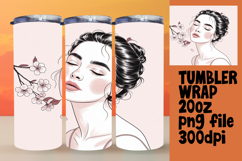 VIBRANT 20oz Tumbler Artwork for Gifts , Beauty Woman Product Image 1