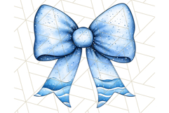 Watercolor Summer Bow Clipart PNG, Coquette Bright Bow Png Product Image 5