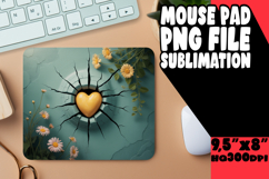 Enchanted Mouse Mat Designs, 3D Heart Product Image 1