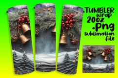 TRENDY 20oz Sublimation Tumbler , Christmas Product Image 1