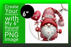 Dynamic Keychain Circle Design Artwork , Gnomes Product Image 1