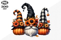 Halloween Gnomes Sublimation - Clipart PNG Design Product Image 1