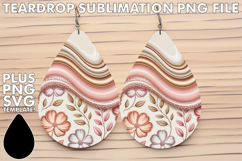 Trendy Teardrop Earrings Magic, Pattern Product Image 1