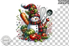 Christmas Snowman Sublimation - Clipart PNG Design Product Image 1