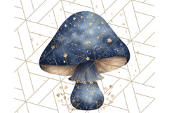 Dreamy Patterned Mushroom Clipart PNG, Forest Elements Png Product Image 5