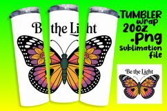 HIGH-QUALITY 20oz Tumbler PNG , Butterfly Product Image 1
