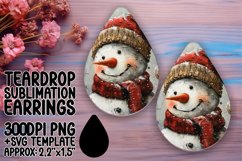 Elegant Teardrop Design for DIY , Snowman Product Image 1
