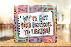 100 Days Of School Tumbler wrap, Teacher Day 20oz Tumbler Product Image 1