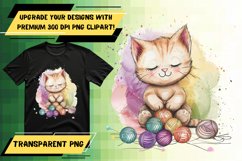 Cheerful Watercolor Critter Sublimation Illustration - Sub D Product Image 1