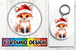 Stylish Round Design for Sublimation , Holiday Animals Product Image 1
