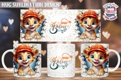 Christmas Mug Wrap Sublimation Funny Quote 3D Wall Animal Product Image 1