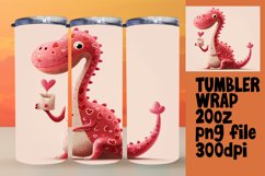 Tumbler Decor with Dino Kiss Product Image 1