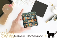 Colorful Books Magnet PNG, Cartoon Flowers Magnet Template Product Image 1