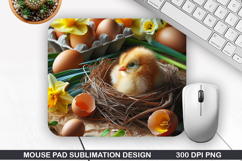 Chicks Mouse Pad Sublimation, Animals Mouse Pad PNG Design Product Image 1
