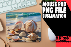 Timeless Mouse Pad Sublimation Style, Summer Beach Product Image 1