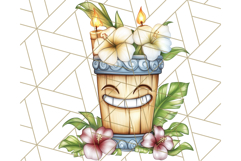Tropical Tiki Friends PNG Clipart, Cute Summer Art Product Image 5