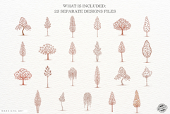 Doodle Spring Trees Clipart Product Image 3